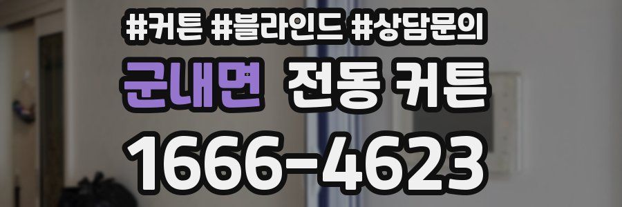 군내면 전동 커튼