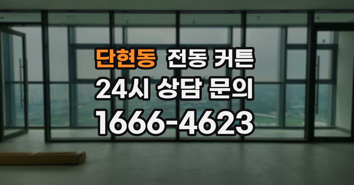 단현동 전동 커튼
