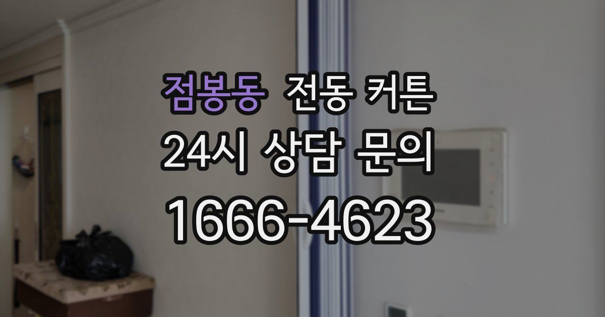 점봉동 전동 커튼