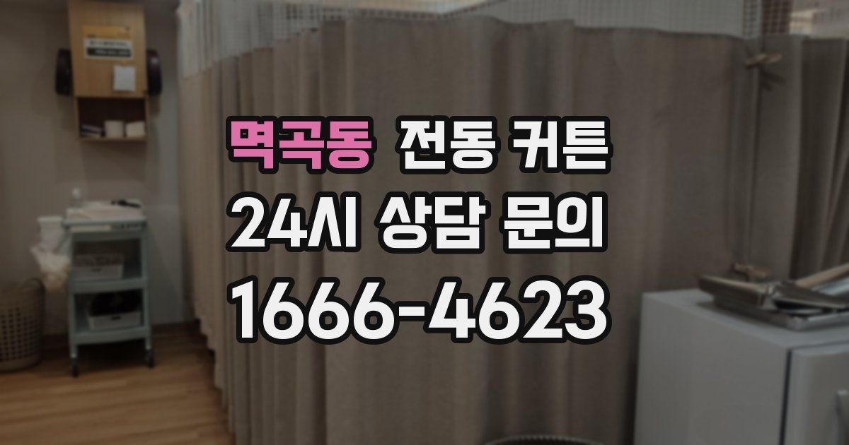 멱곡동 전동 커튼