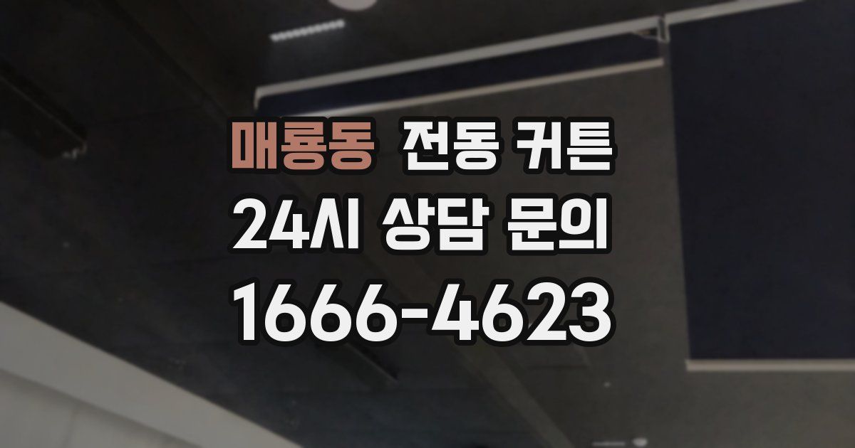 매룡동 전동 커튼