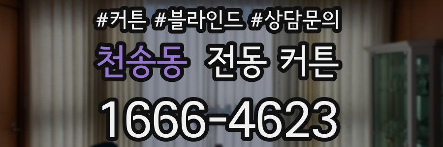 천송동 전동 커튼