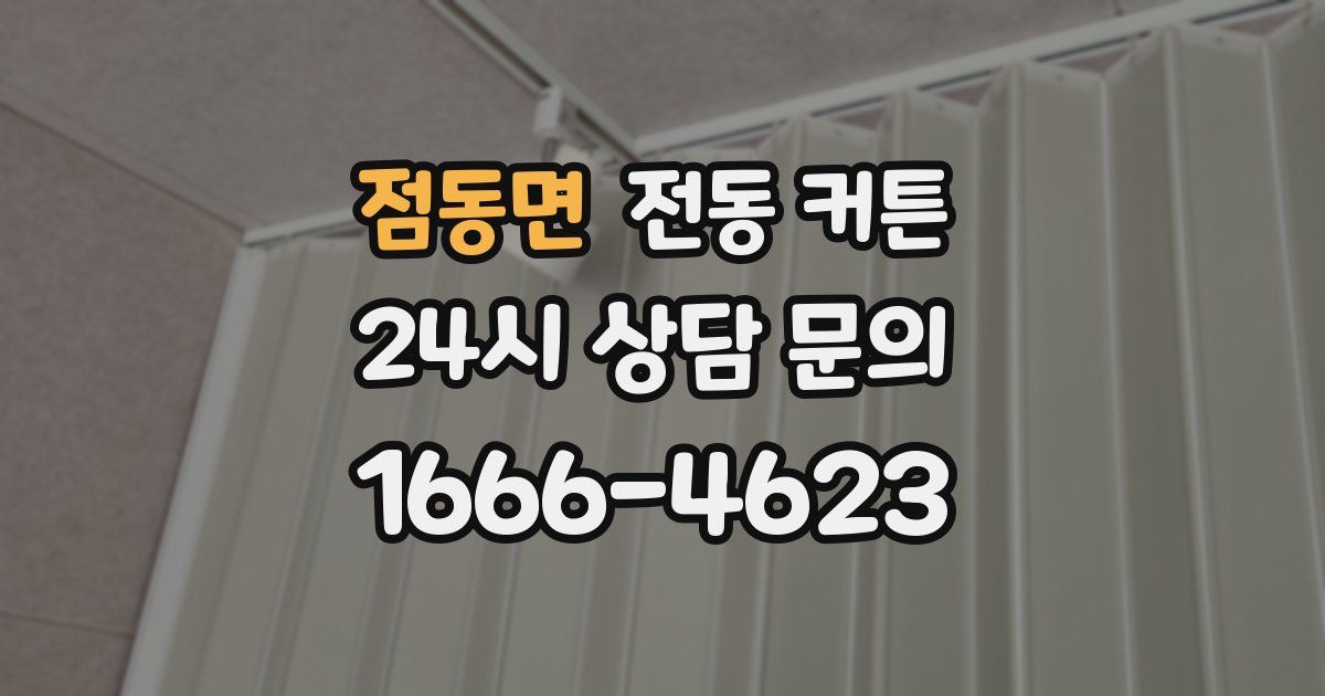 점동면 전동 커튼