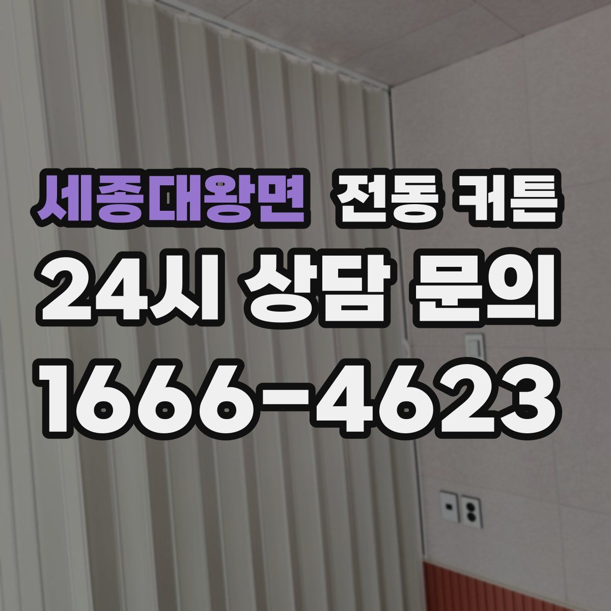 세종대왕면 전동 커튼