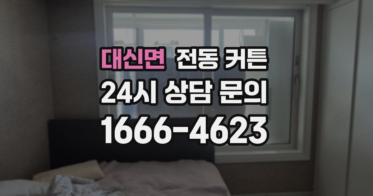 대신면 전동 커튼