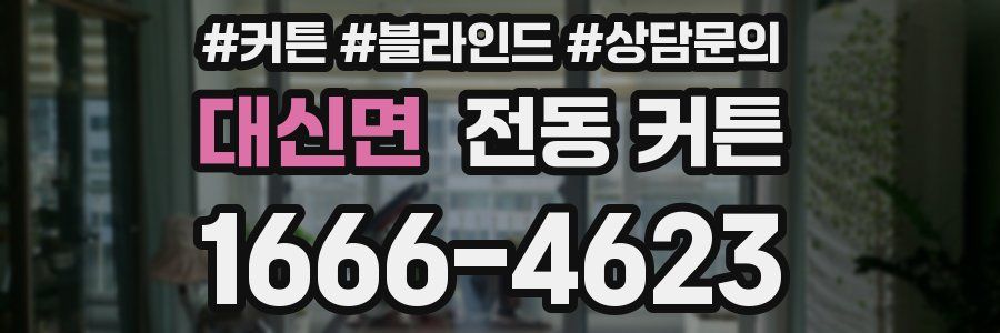 대신면 전동 커튼