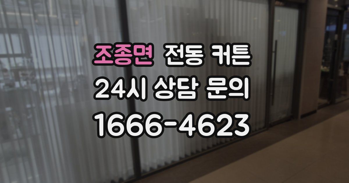 조종면 전동 커튼