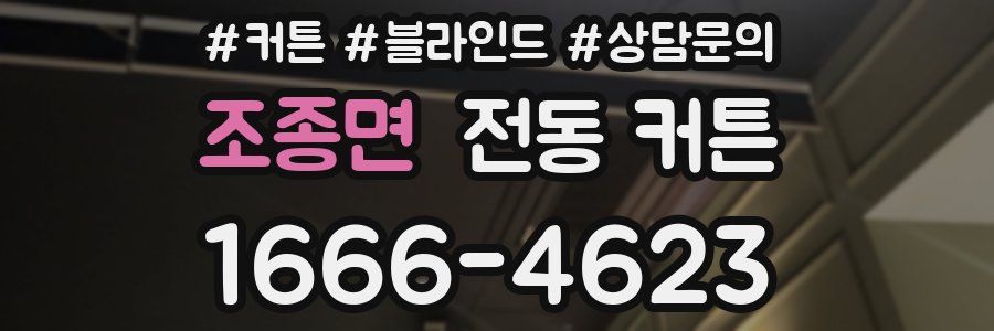 조종면 전동 커튼