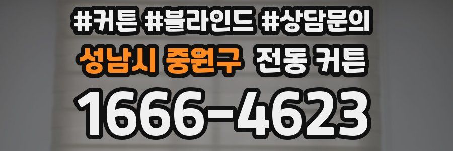 성남시 중원구 전동 커튼