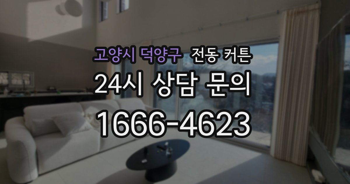 고양시 덕양구 전동 커튼