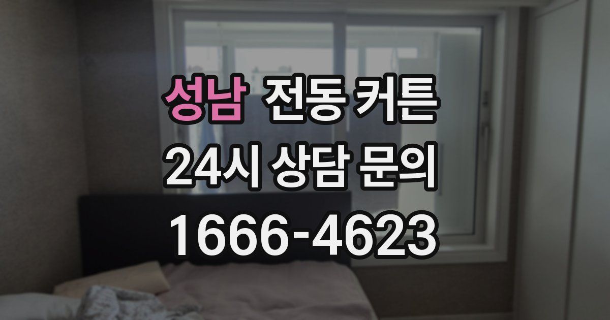 성남 전동 커튼