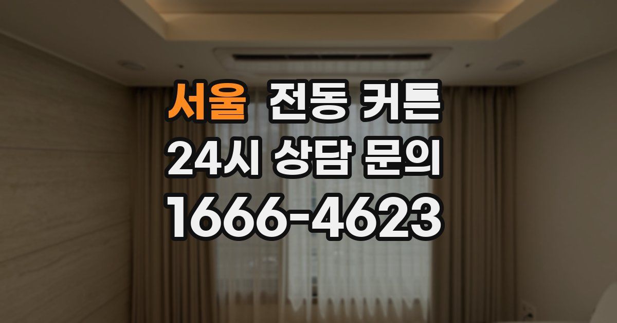 서울 전동 커튼
