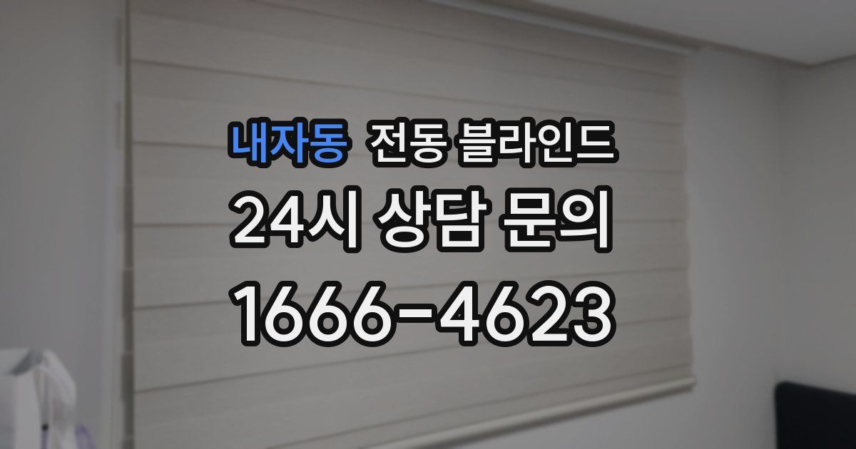 내자동 전동 블라인드
