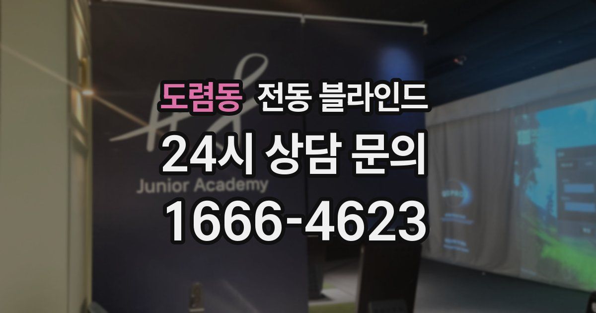 도렴동 전동 블라인드