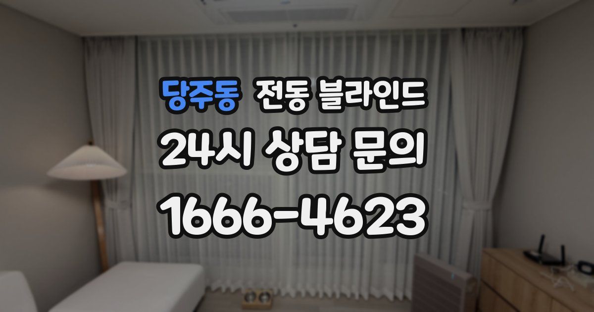 당주동 전동 블라인드