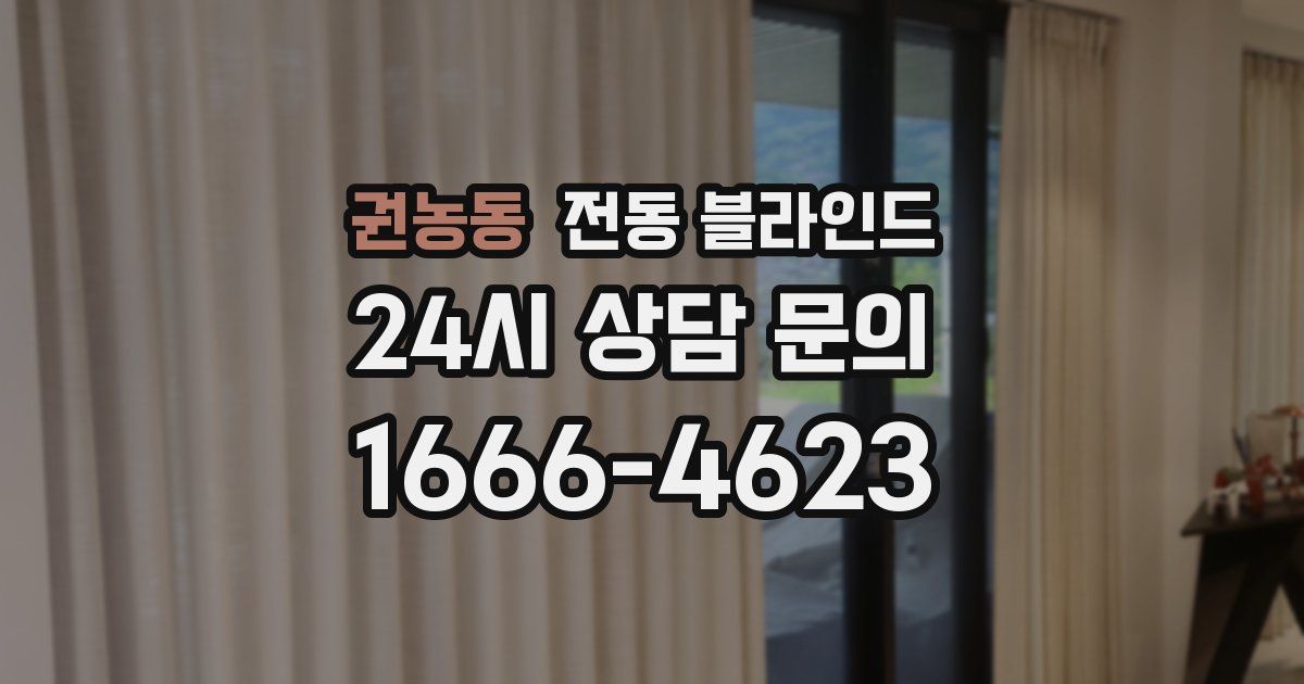 권농동 전동 블라인드