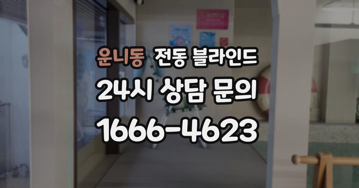 운니동 전동 블라인드