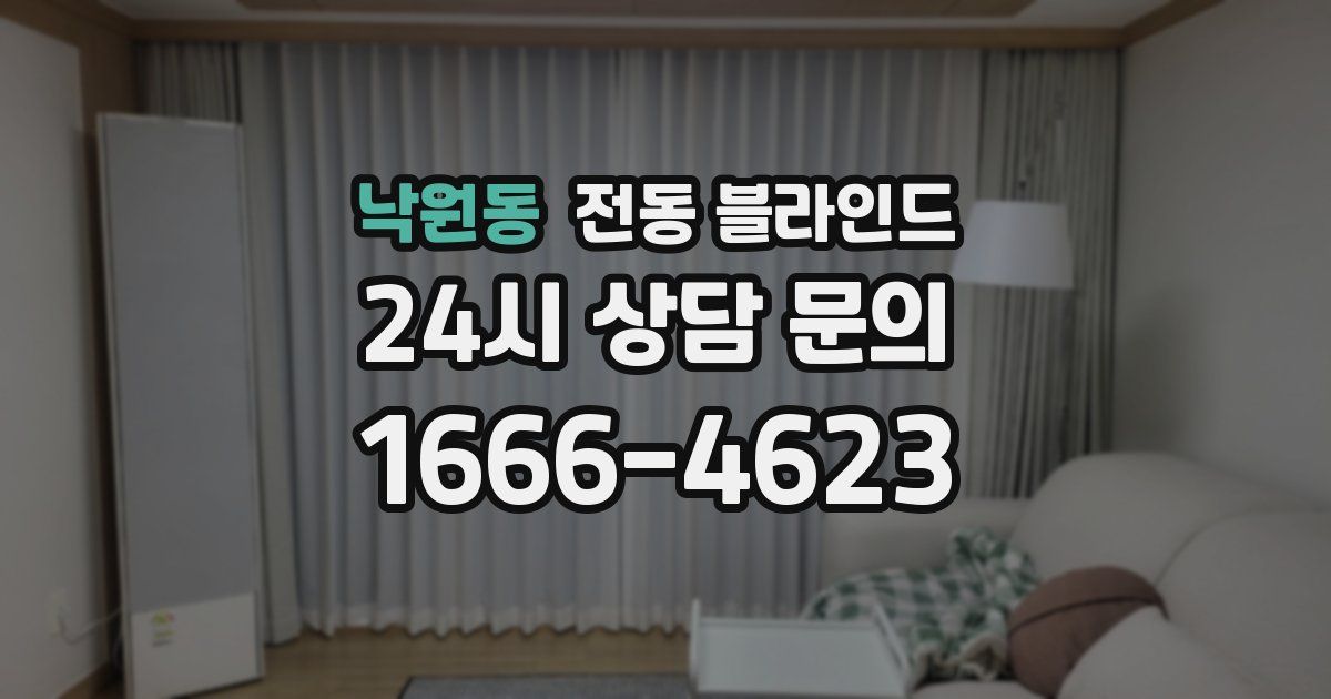 낙원동 전동 블라인드
