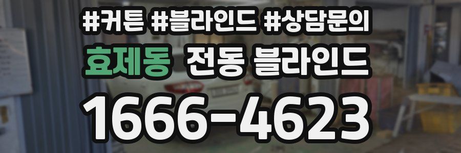 효제동 전동 블라인드