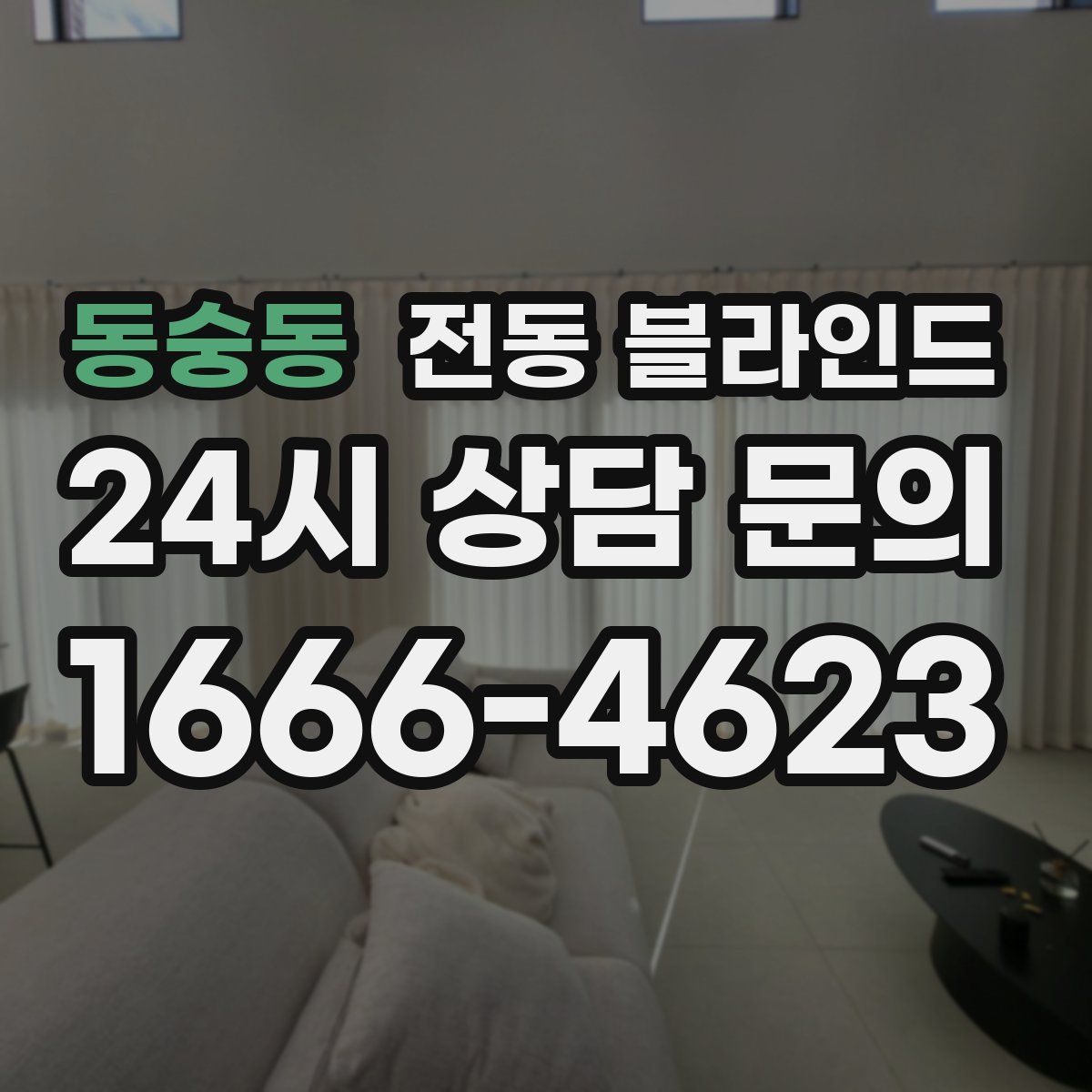 동숭동 전동 블라인드