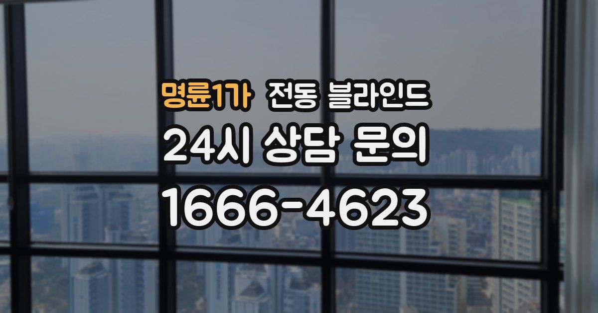 명륜1가 전동 블라인드
