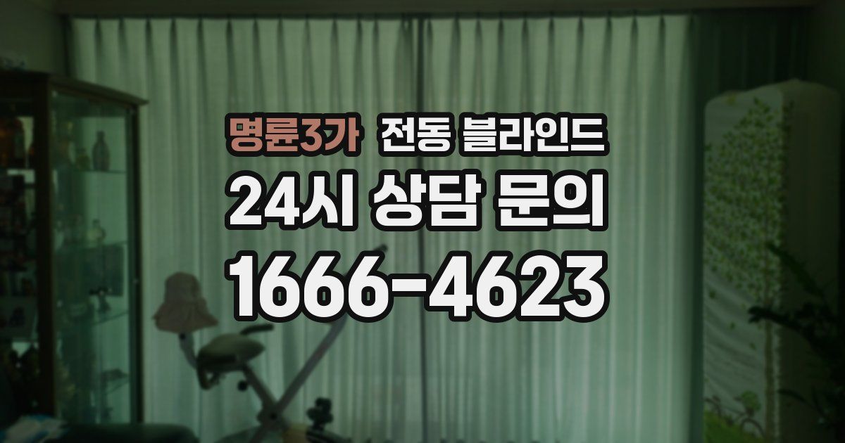 명륜3가 전동 블라인드