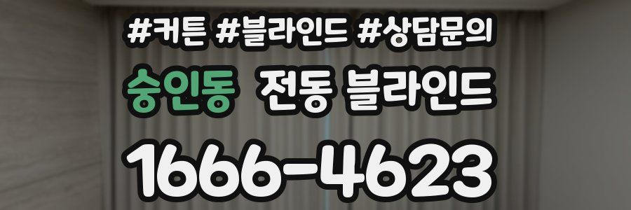 숭인동 전동 블라인드
