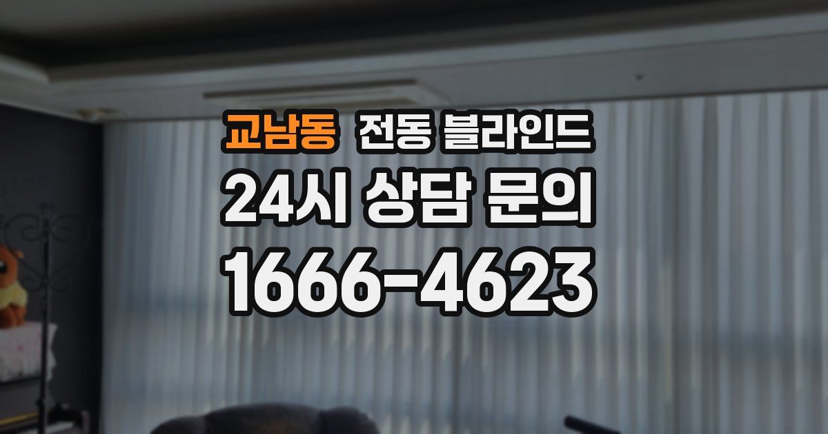 교남동 전동 블라인드