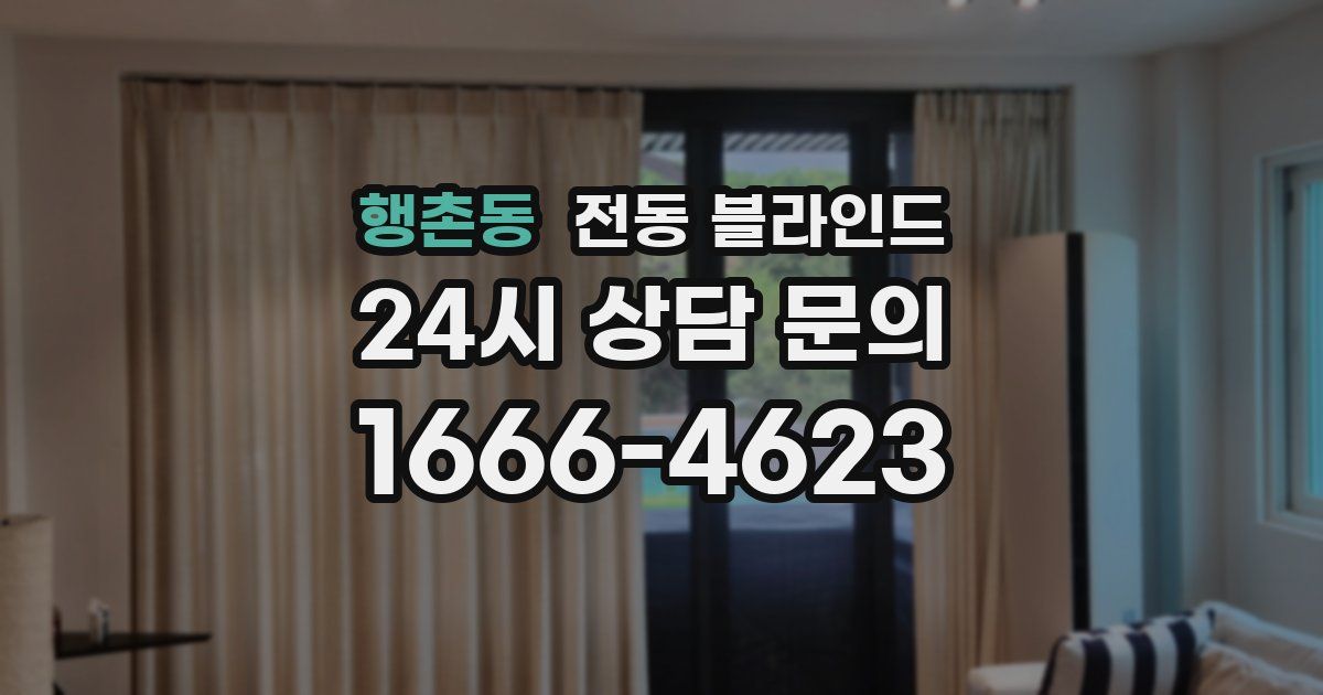 행촌동 전동 블라인드