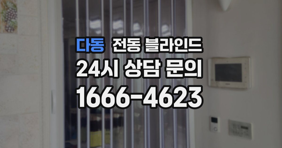다동 전동 블라인드