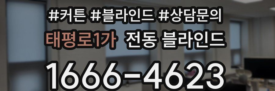 태평로1가 전동 블라인드