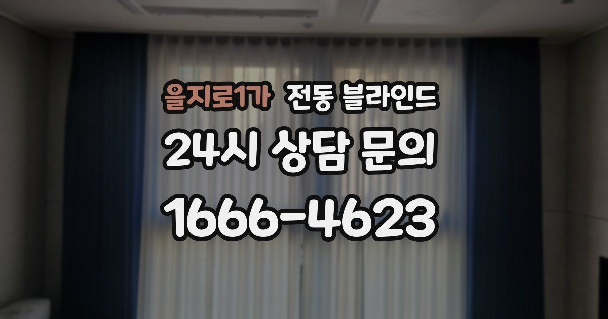 을지로1가 전동 블라인드