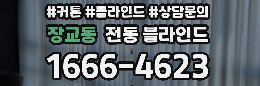 장교동 전동 블라인드
