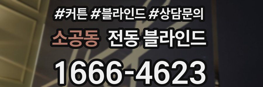 소공동 전동 블라인드