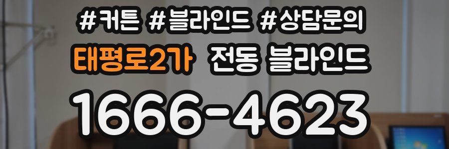 태평로2가 전동 블라인드