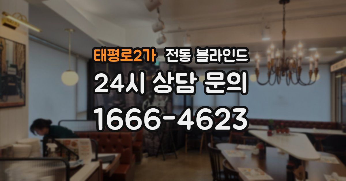 태평로2가 전동 블라인드