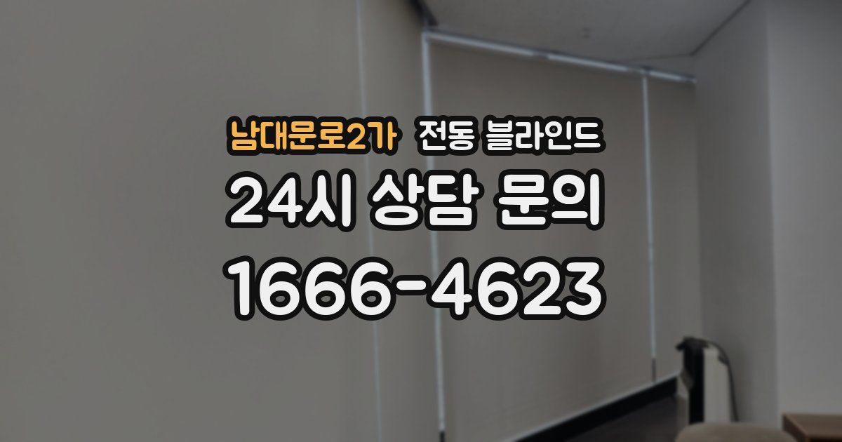 남대문로2가 전동 블라인드