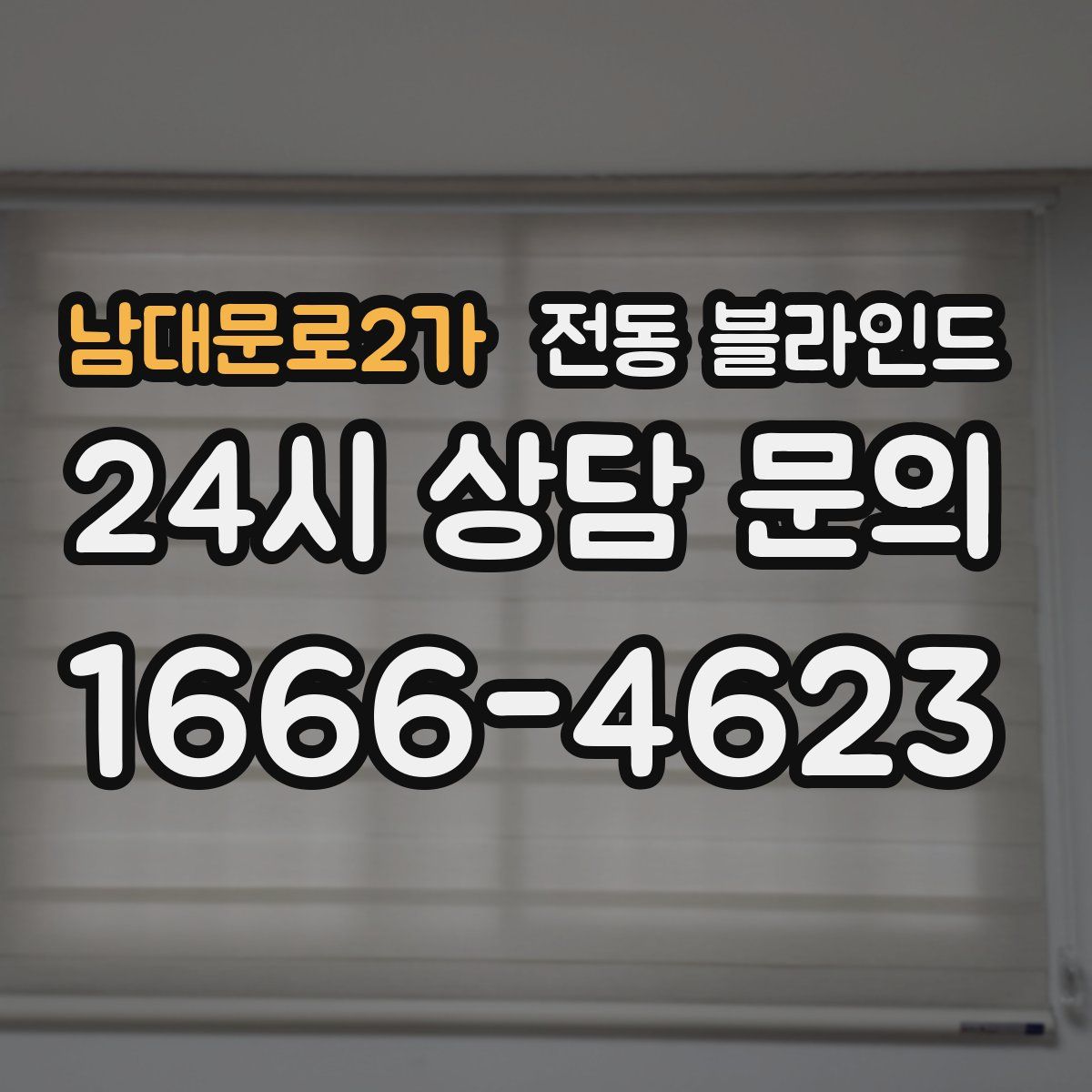 남대문로2가 전동 블라인드