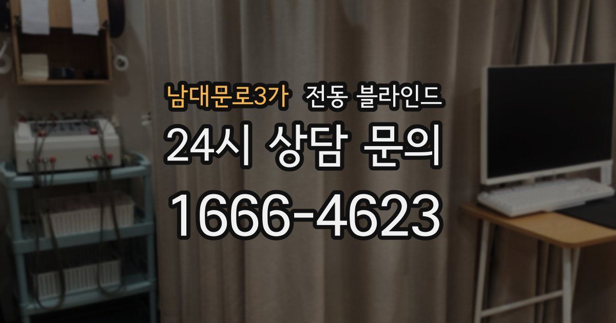 남대문로3가 전동 블라인드