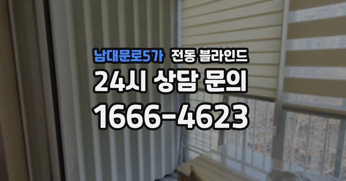남대문로5가 전동 블라인드