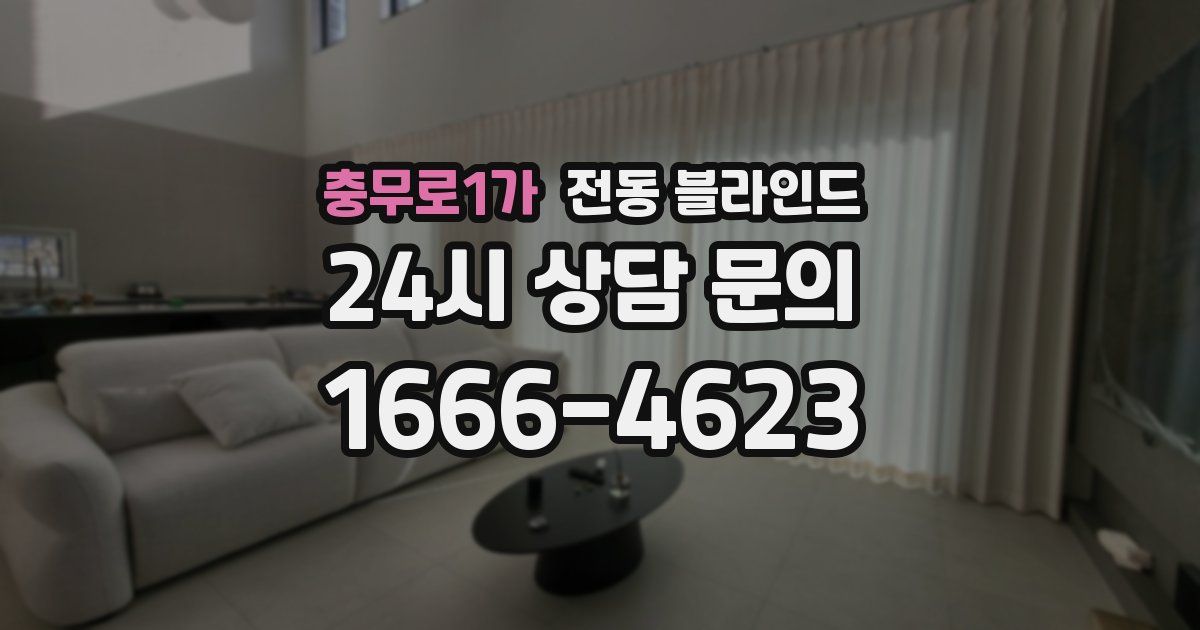 충무로1가 전동 블라인드