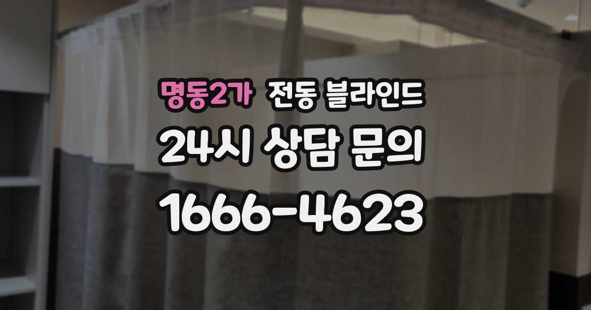 명동2가 전동 블라인드