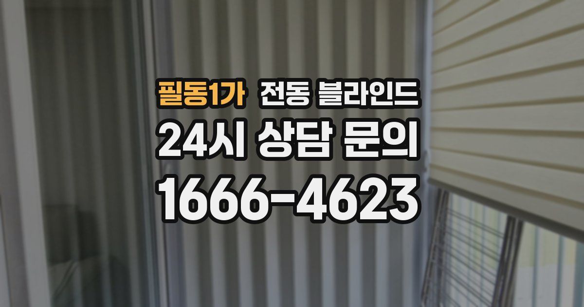 필동1가 전동 블라인드