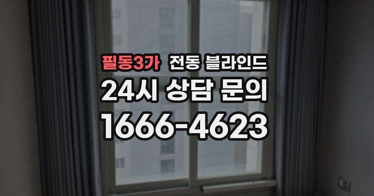 필동3가 전동 블라인드