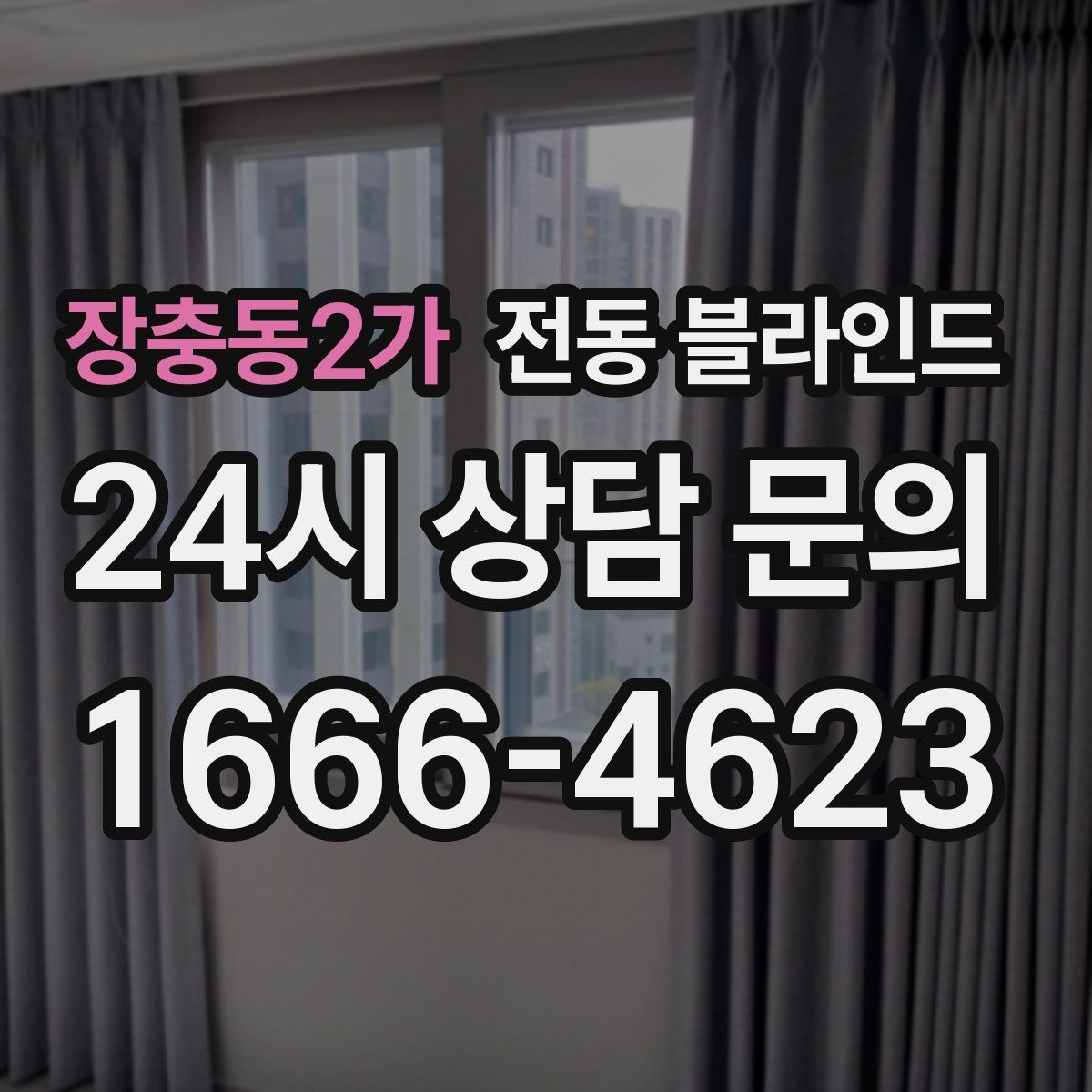 장충동2가 전동 블라인드