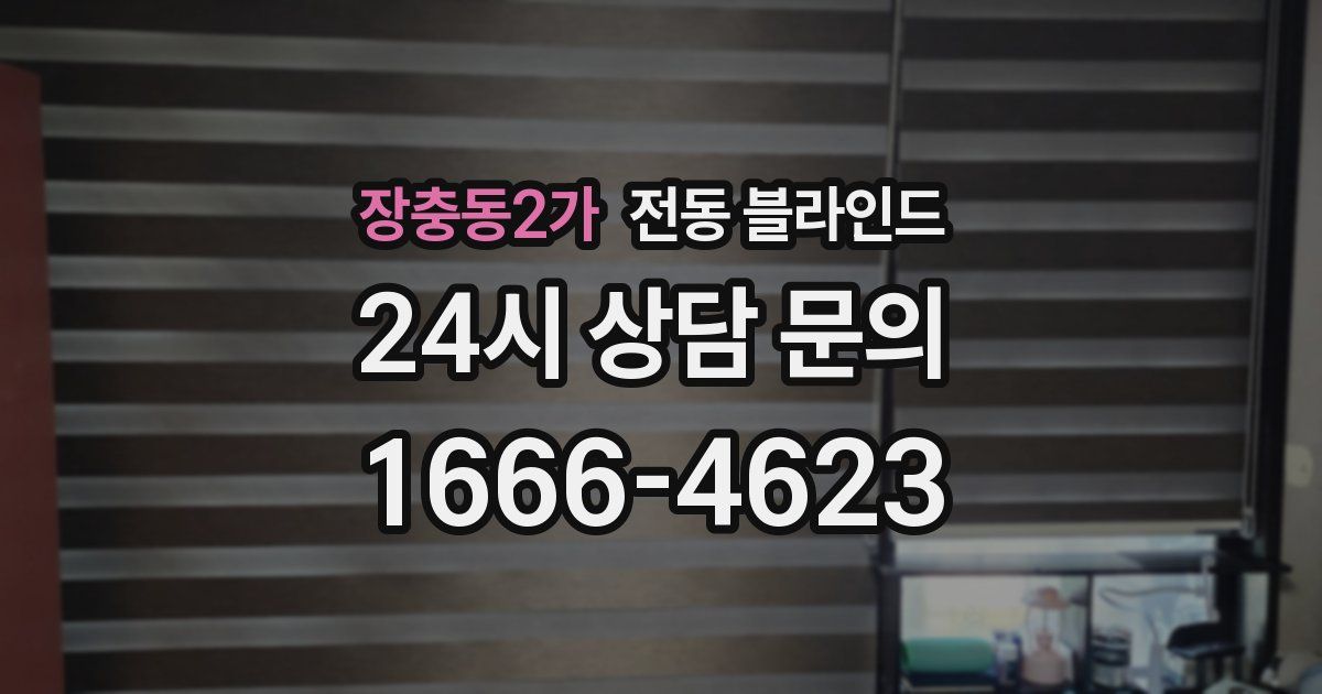 장충동2가 전동 블라인드
