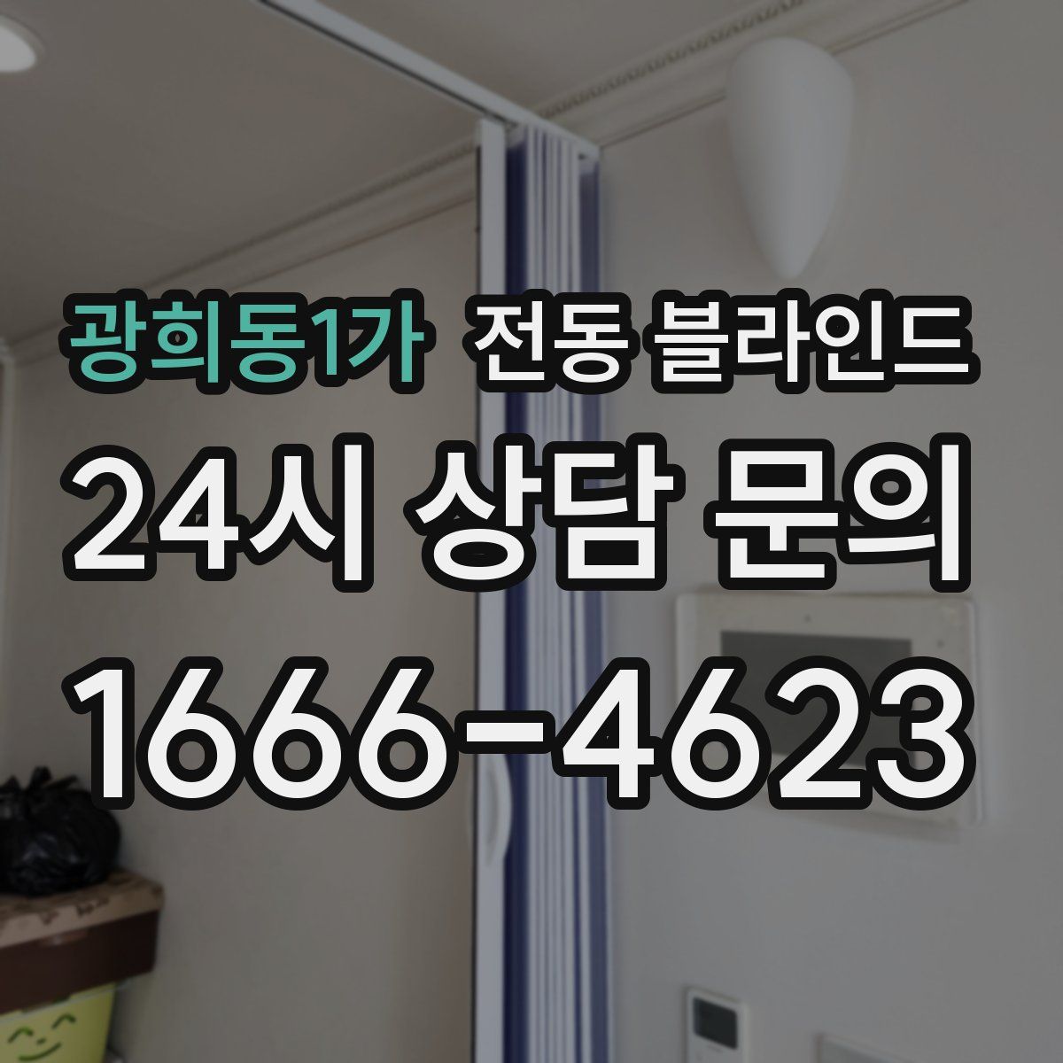 광희동1가 전동 블라인드