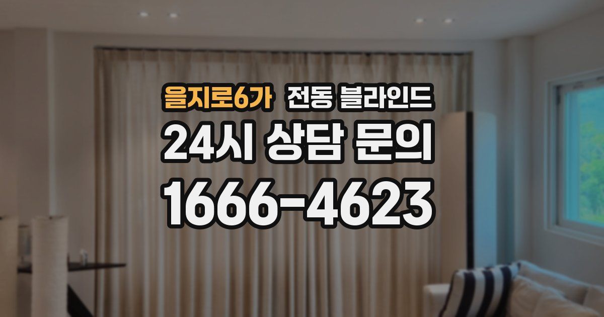 을지로6가 전동 블라인드