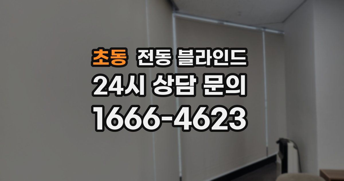 초동 전동 블라인드