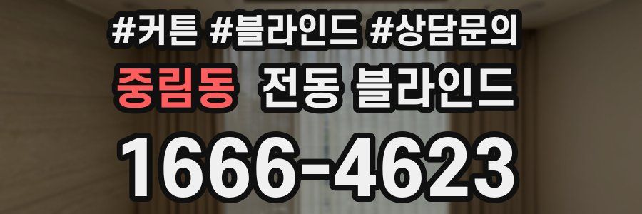 중림동 전동 블라인드